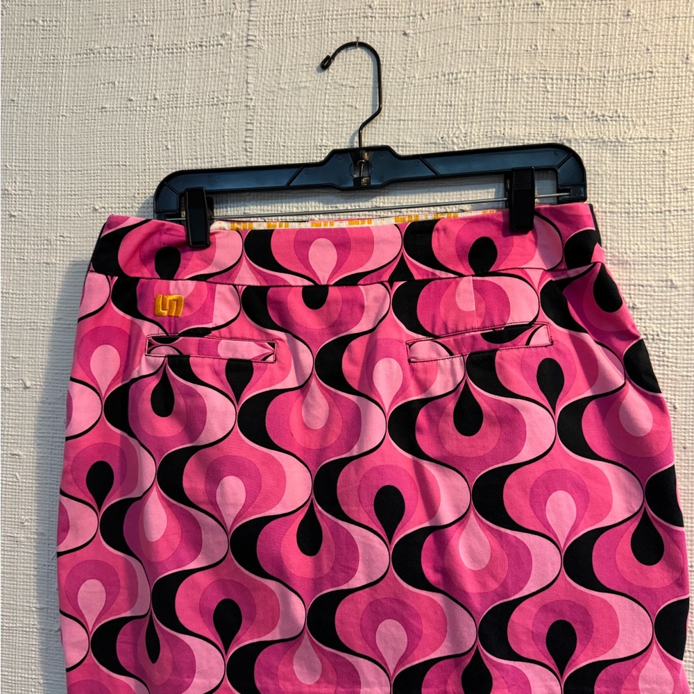 Loudmouth Golf Pink and Black Skort